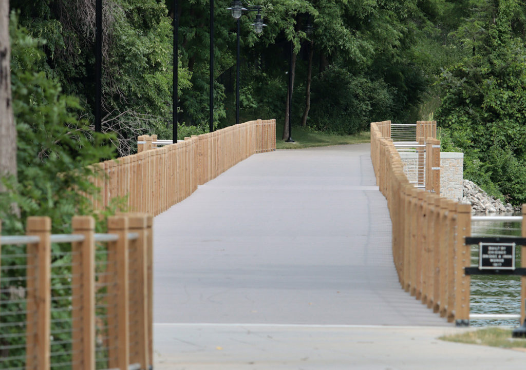 Lawe Street Trail with trees on the background
