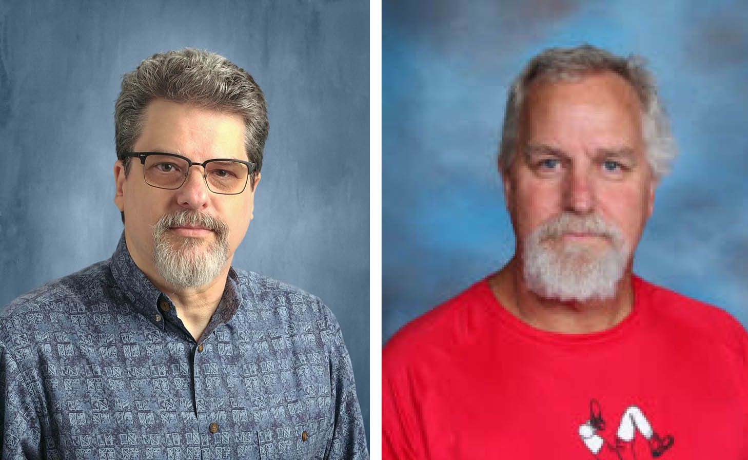 Head shots of Eric Schroeter ’85 (left) and Chris Rundquist.