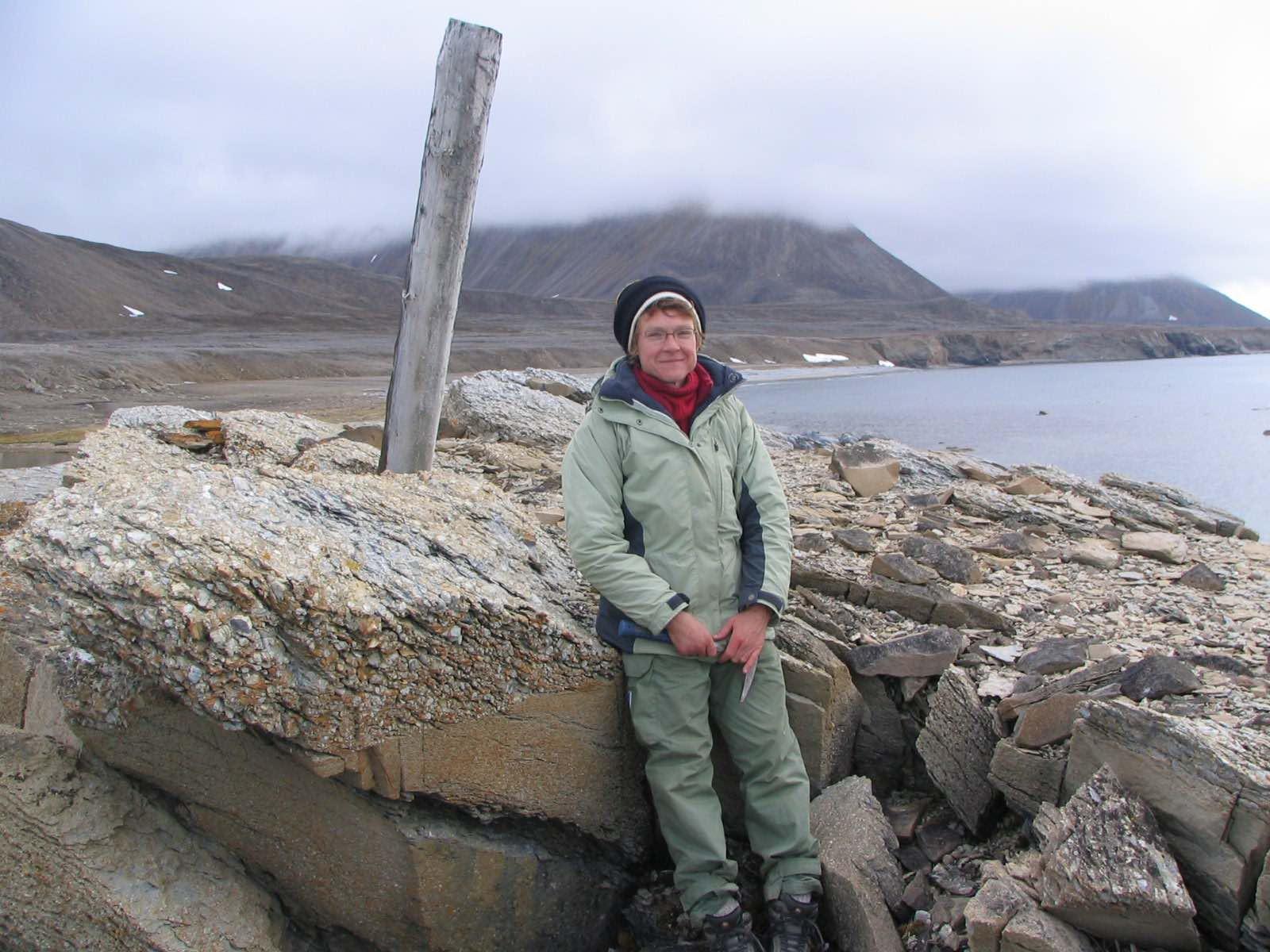 Marcia Bjornerud in Svalbard, arctic Norway