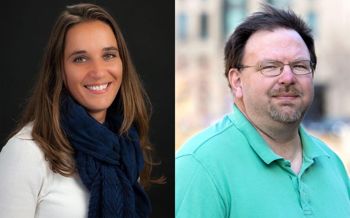 Side by side headshots of  Jillian Drier (left) and Jon Meyer (right)