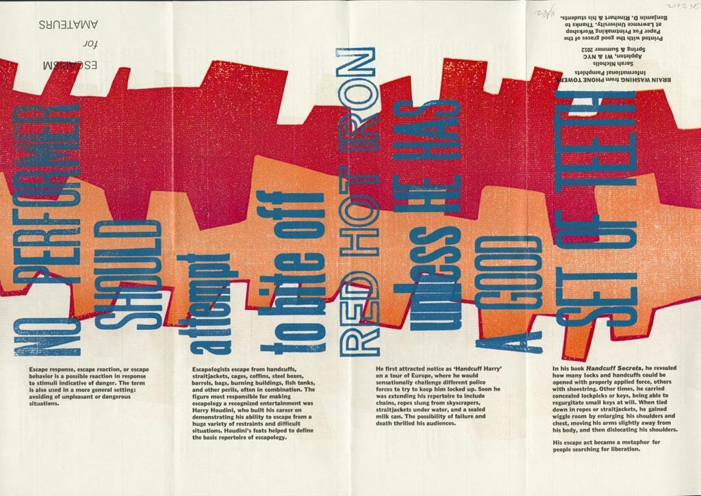Sarah Nicholls's 2012 artwork “Escapism for Amateurs”