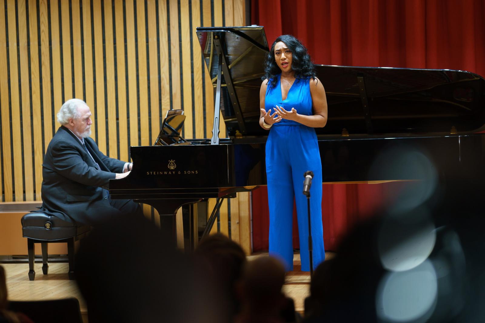 Hannah Jones performs as part of Shared Voices.