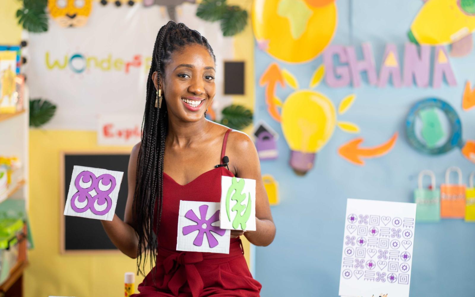 Natalie Fordwor '12 hosts the The Wonderspaced Show in Ghana. (Photo courtesy of Natalie Fordwor)