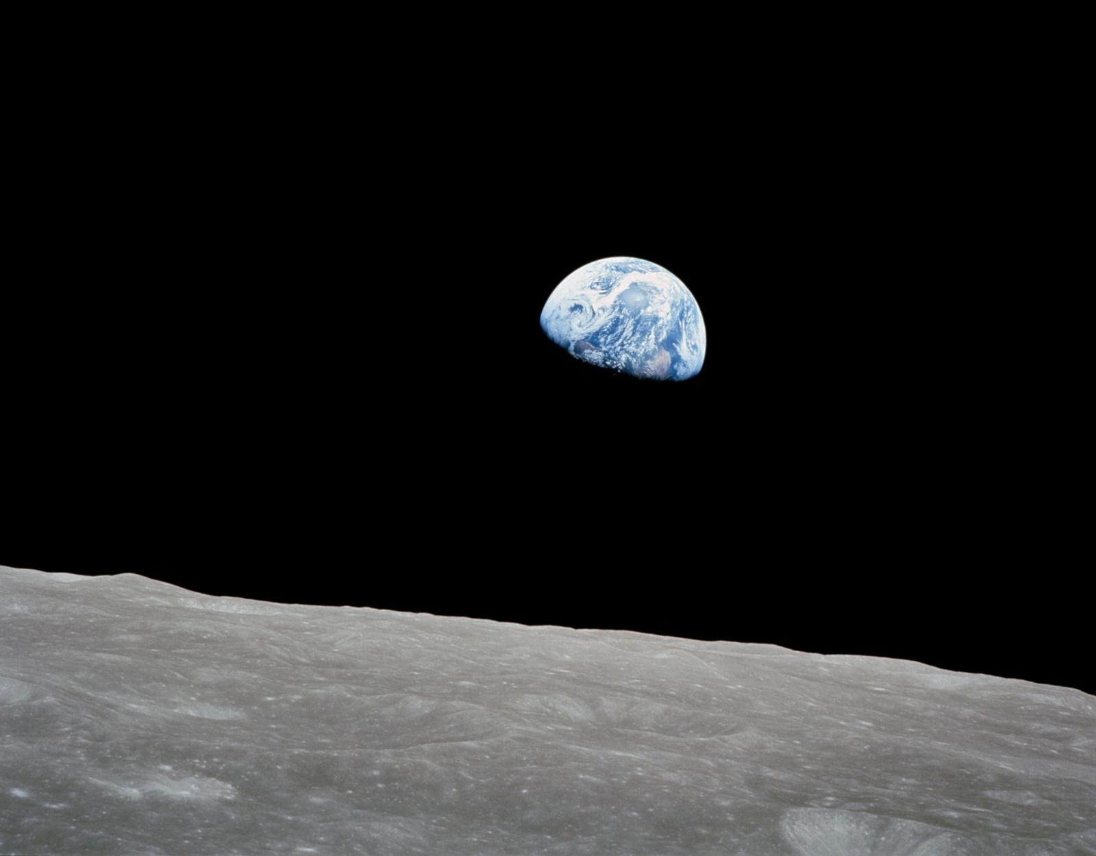 Photo of Earth taken from space.