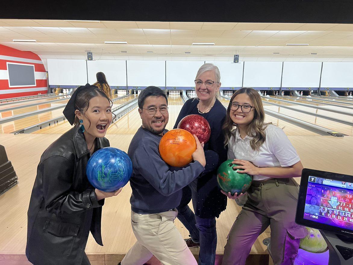 Family with international students