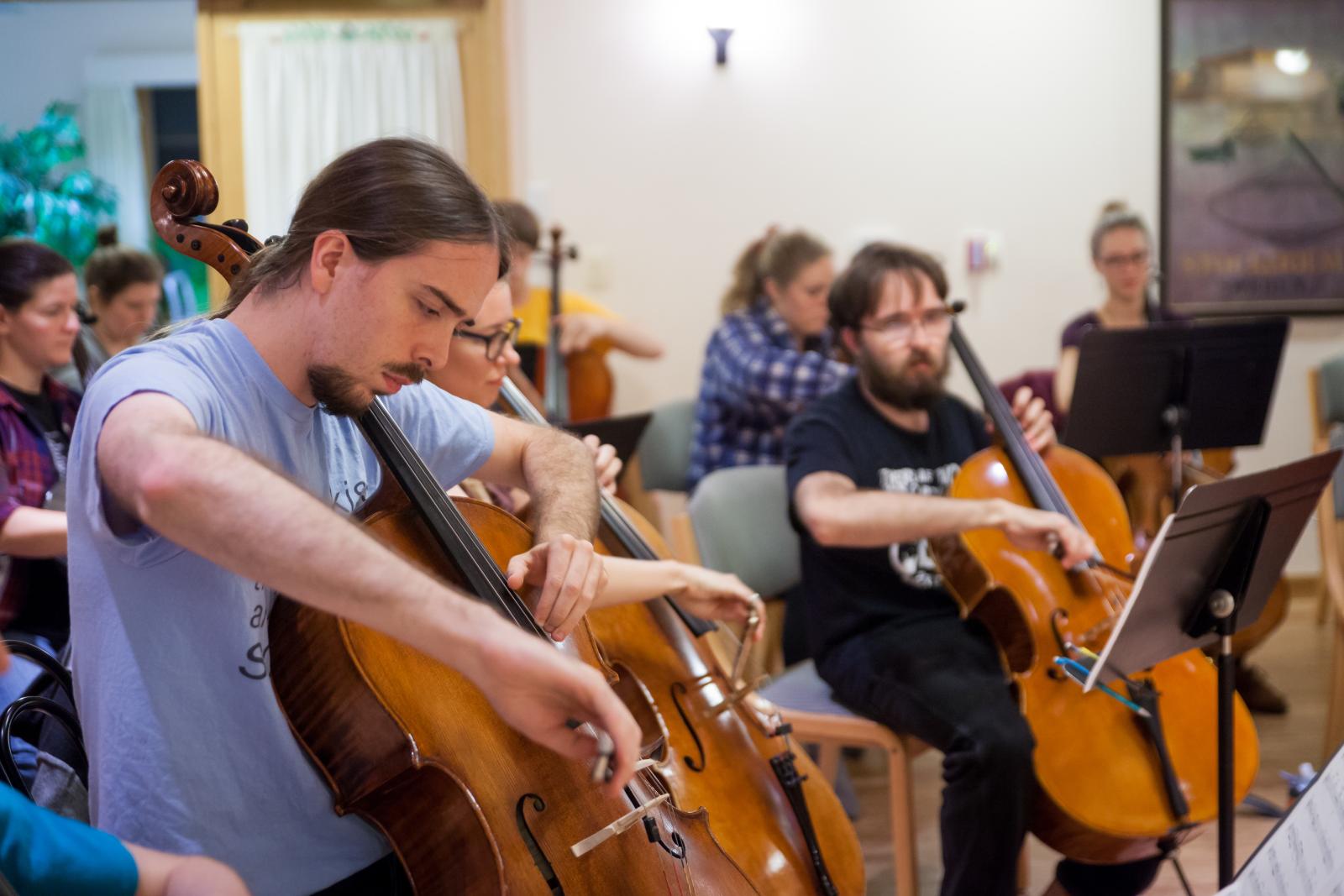 cello players in Vail Hall2