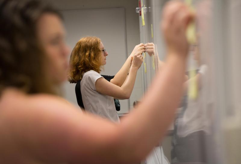 Students participating in Genetics class