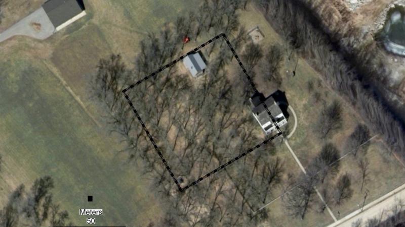 Aerial view of the Grignon Mansion property in Kaukauna.