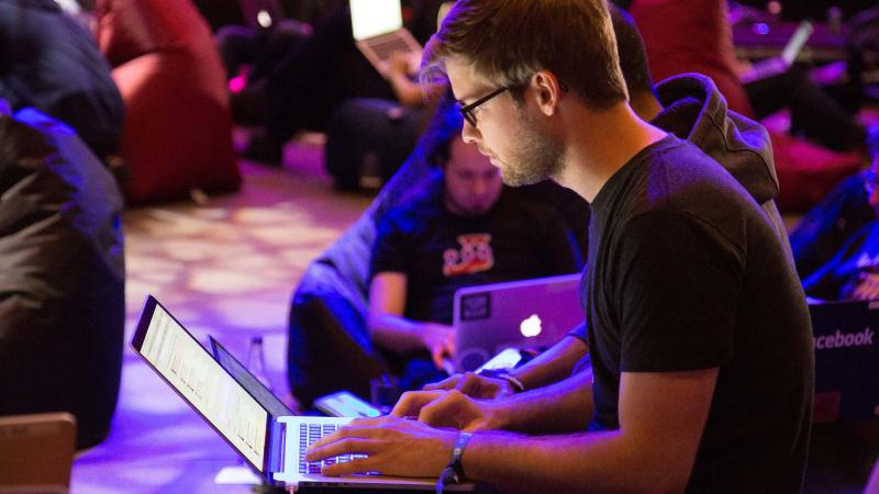 Computer Science Degree student at hackathon