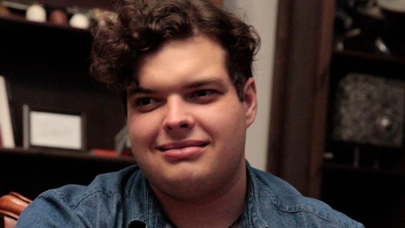 Jacob Dalton '17, theatre major, at work in his studio at the production company he founded, Hot Lunch Productions. Based in Los Angeles, Hot Lunch Productions is a narrative-driven full service production company.